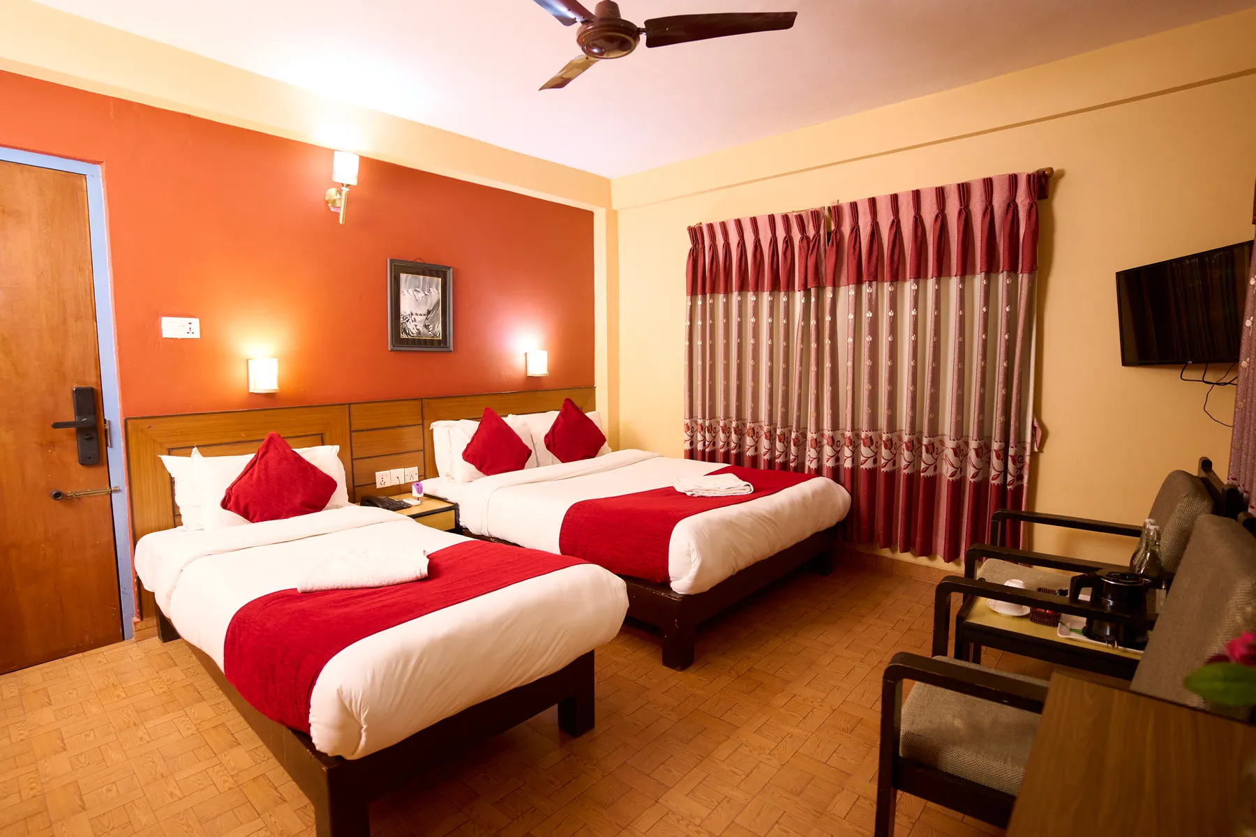 Twin room at The Silver Oaks Inn, Pokhara